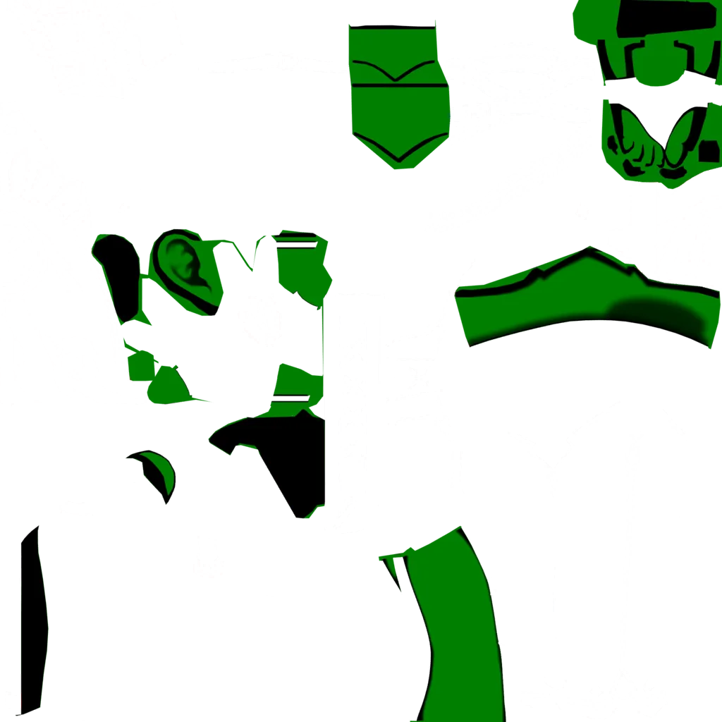 Kuki Shinobu · Body lightmap texture from Genshin Impact