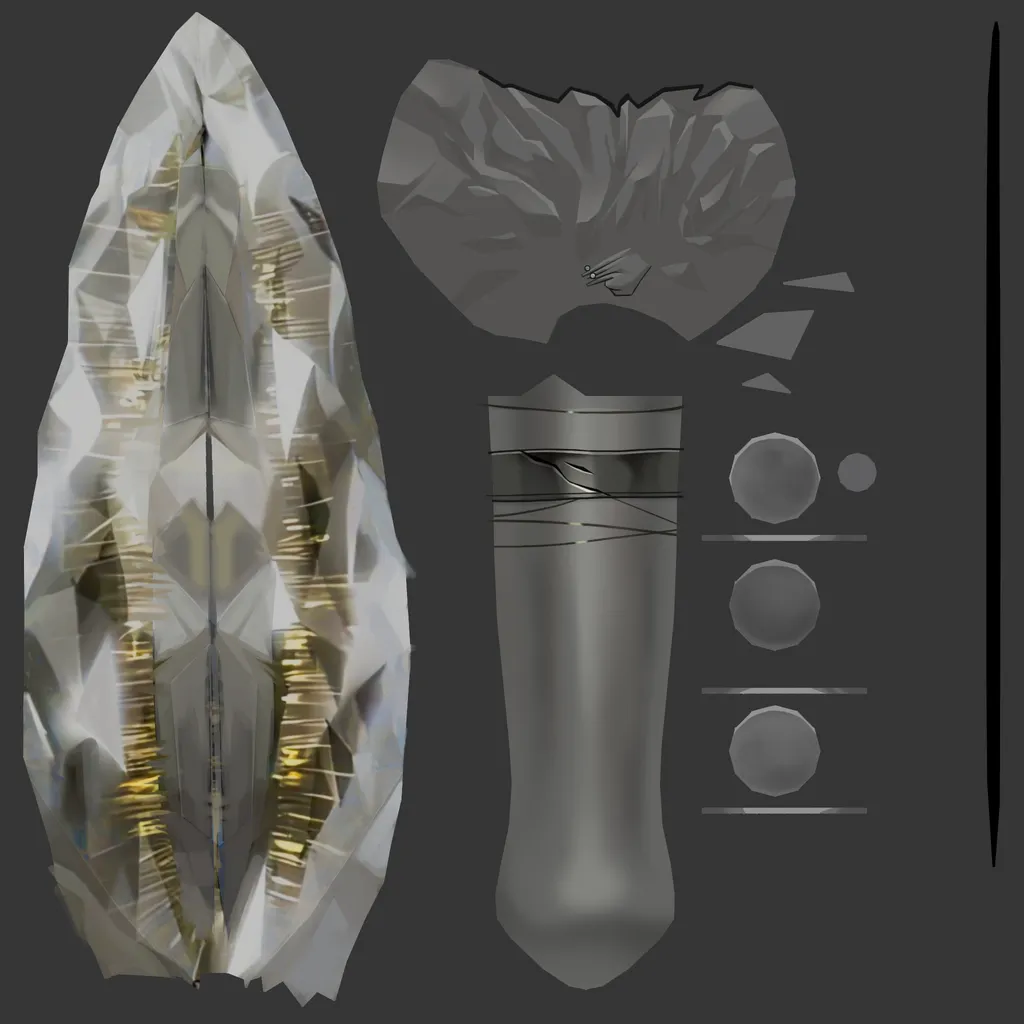 Rin Tohsaka · Weapon colour texture from Honkai: Star Rail