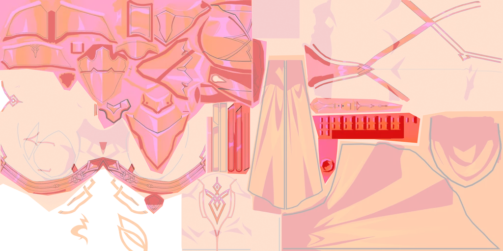 Gilgamesh · Body lightmap texture from Honkai: Star Rail