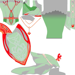 Nilou · Body lightmap texture