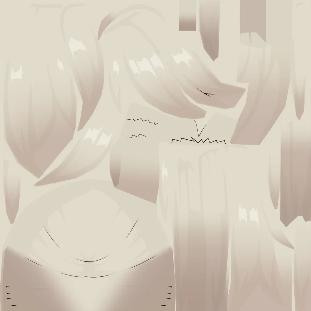 Yanqing · Hair colour texture from Honkai: Star Rail