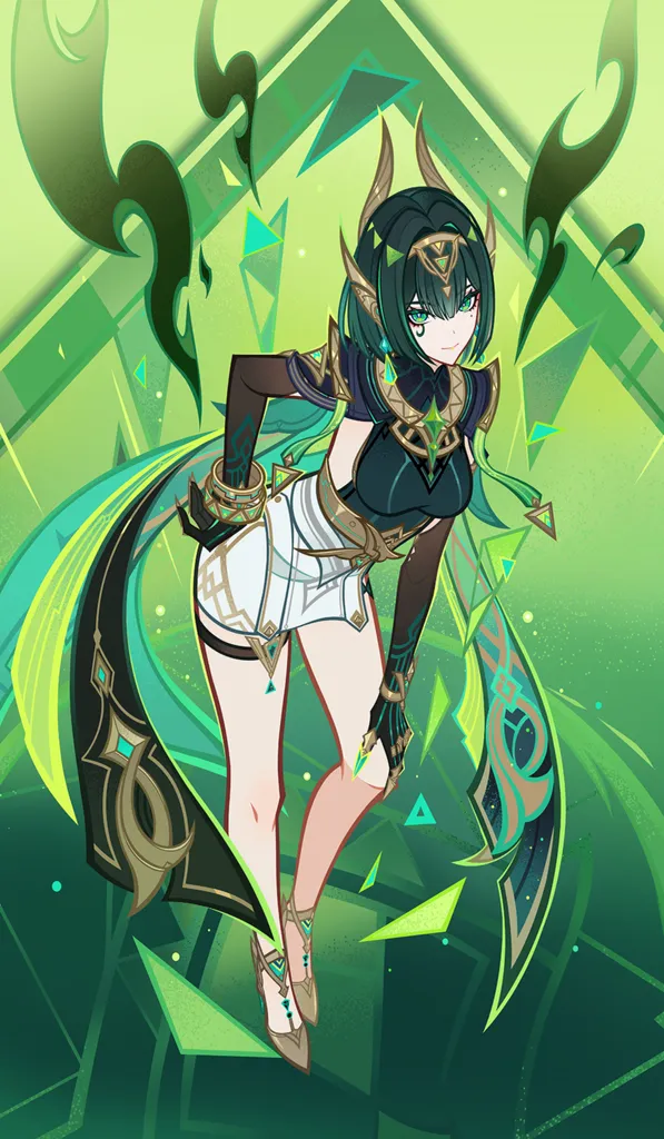 Nefer · TCG card art from Genshin Impact