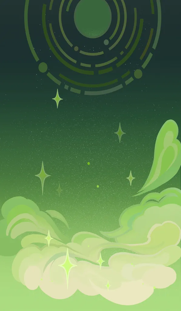 Nefer · TCG talent card, background layer from Genshin Impact