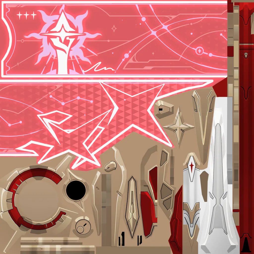 Himeko • Nova · Weapon colour texture from Honkai: Star Rail