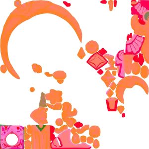 Candace · Hair lightmap texture