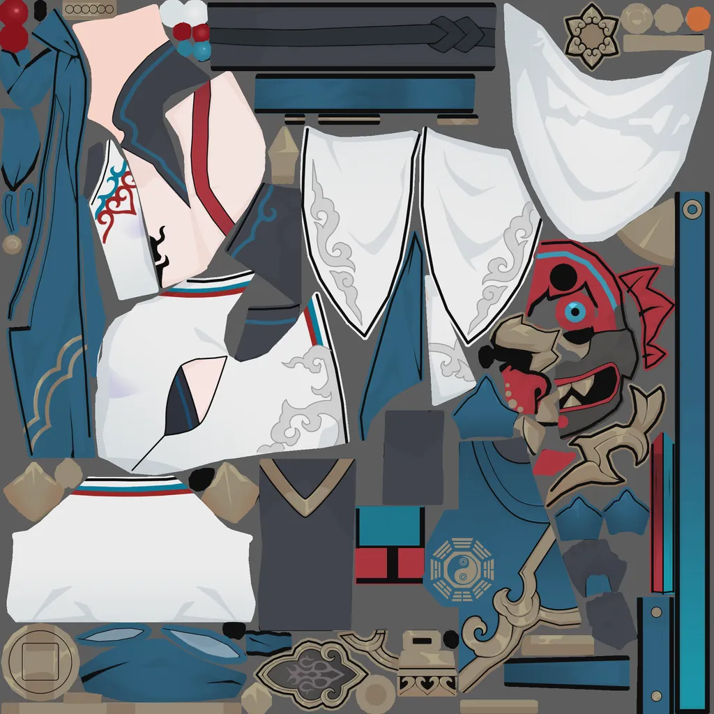 Xueyi · Body1 colour texture from Honkai: Star Rail
