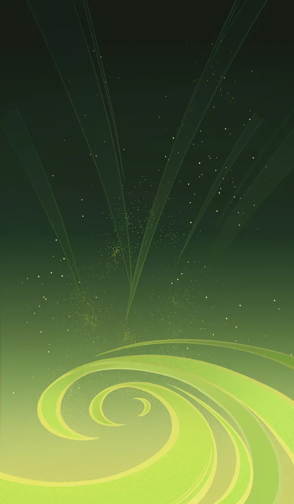 Yaoyao · TCG summon: Yuegui: Throwing Mode, background layer from Genshin Impact
