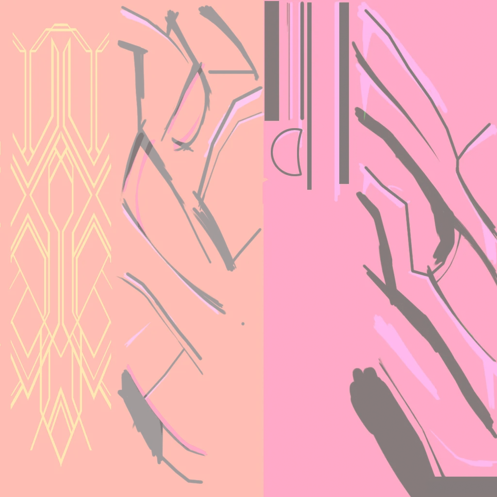 Trailblazer · Weapon lightmap texture from Honkai: Star Rail