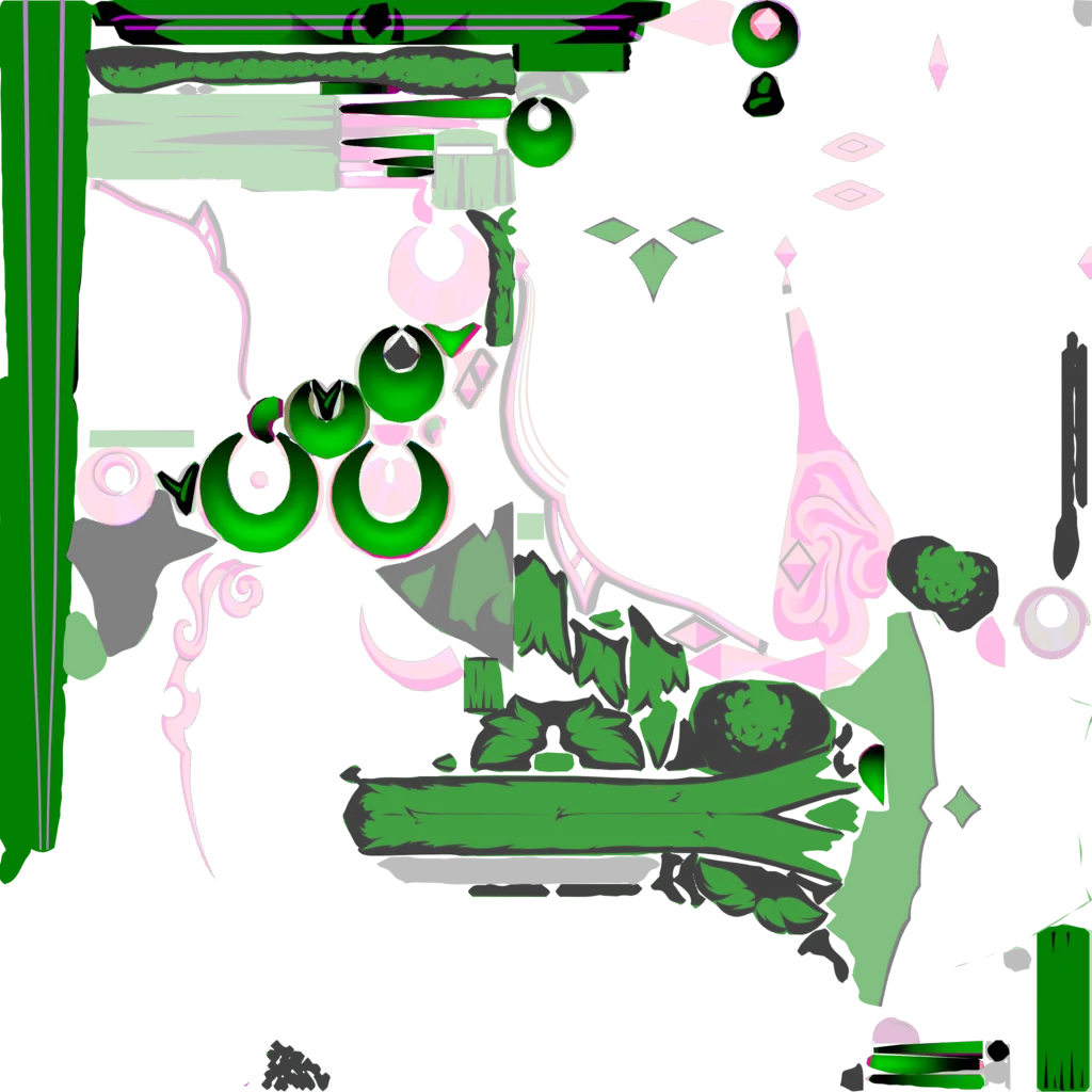 Zibai · Body lightmap texture from Genshin Impact