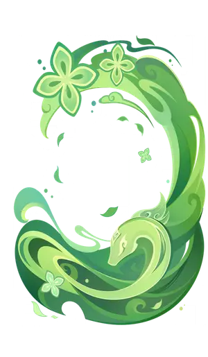 Baizhu · TCG talent card, middle layer