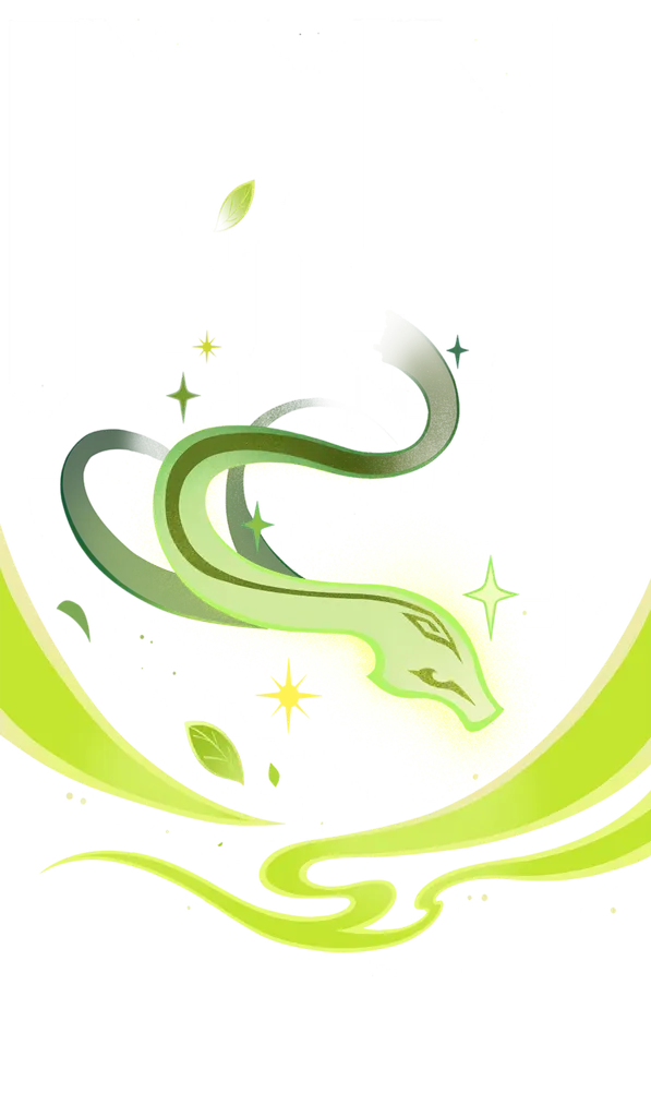 Baizhu · TCG summon: Gossamer Sprite, foreground layer from Genshin Impact