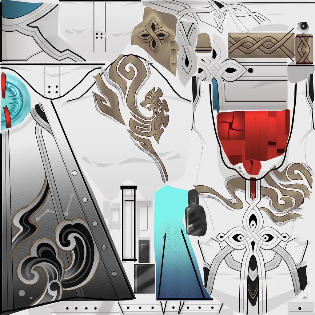 Feixiao · Coat colour texture from Honkai: Star Rail