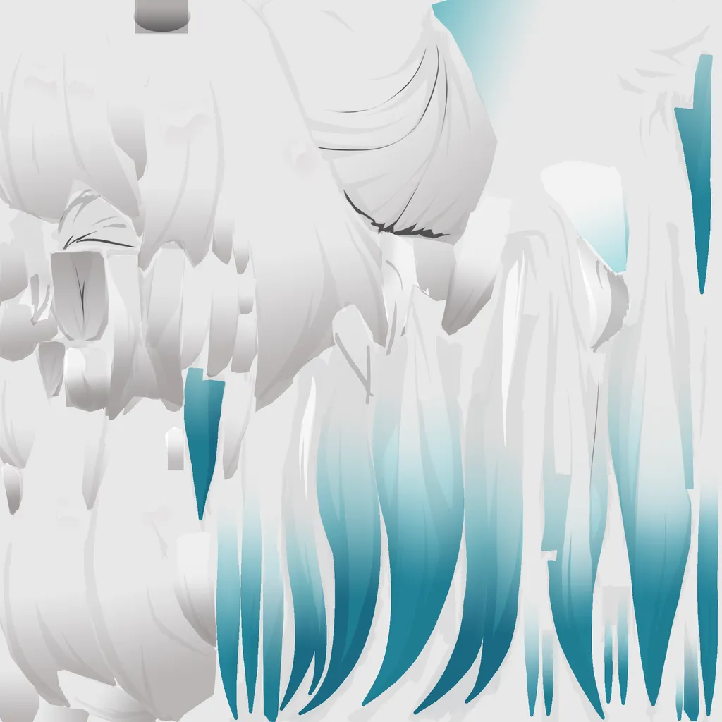 Feixiao · Hair colour texture from Honkai: Star Rail