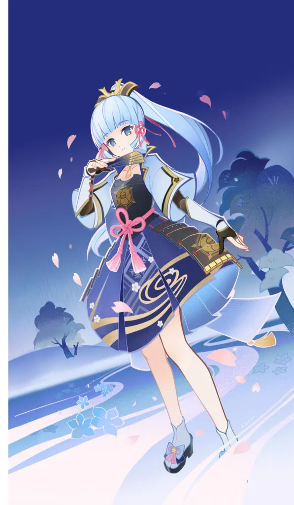 Kamisato Ayaka · TCG card art from Genshin Impact