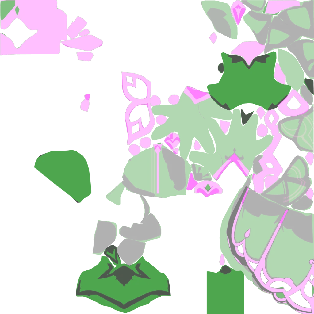 Sandrone · Body lightmap texture from Genshin Impact