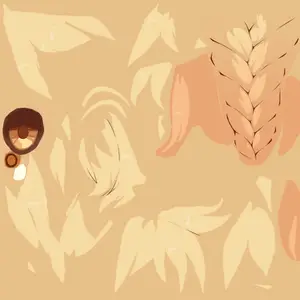 Traveler (Aether) · Hair colour texture