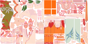 Moze · Body lightmap texture