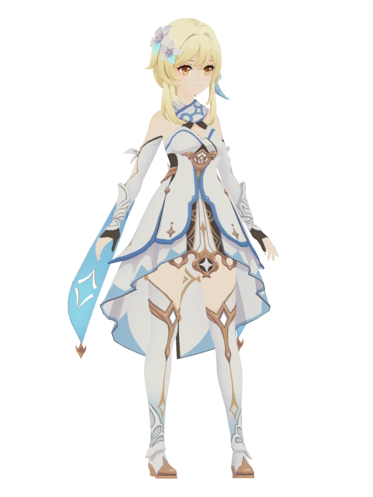 Traveler (Lumine) · 3D model from Genshin Impact