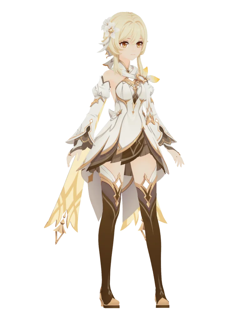 Traveler (Lumine) · Outfit 3D model from Genshin Impact