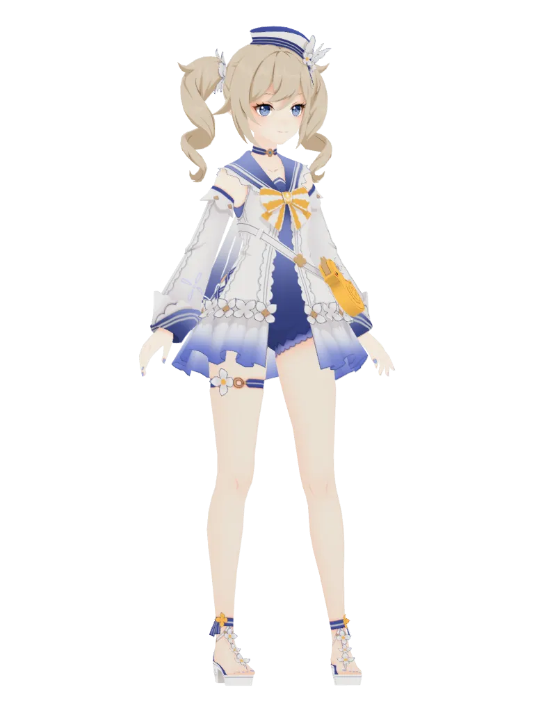 Barbara · Outfit 3D model from Genshin Impact