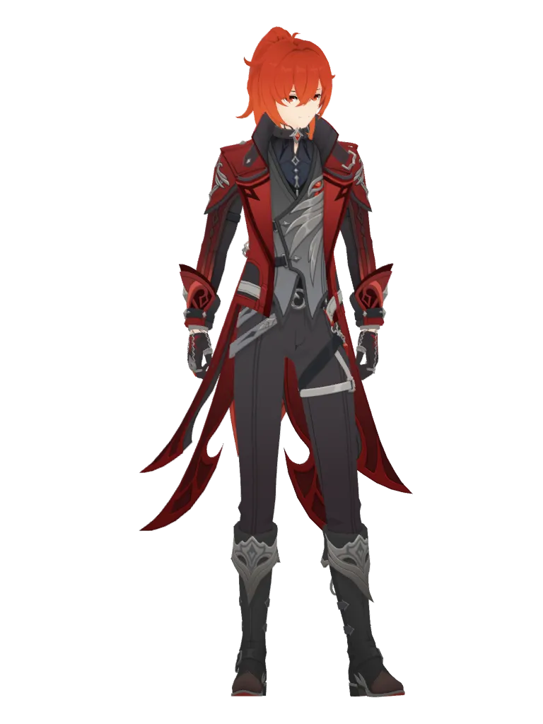 Diluc · Outfit 3D model from Genshin Impact
