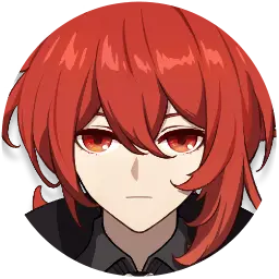 Diluc · Round icon from Genshin Impact