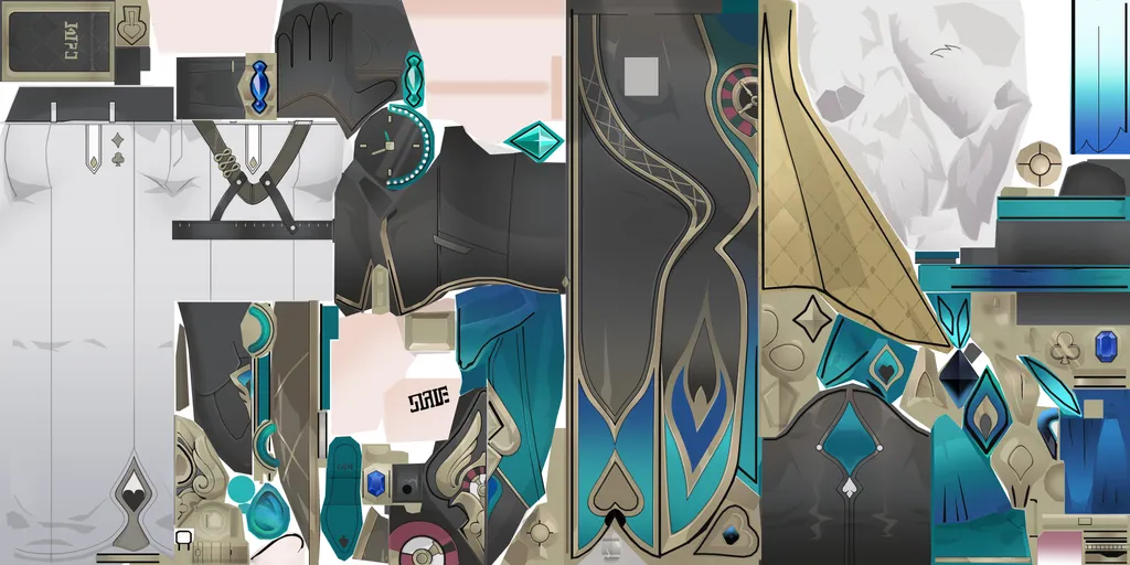 Aventurine · Body colour texture from Honkai: Star Rail