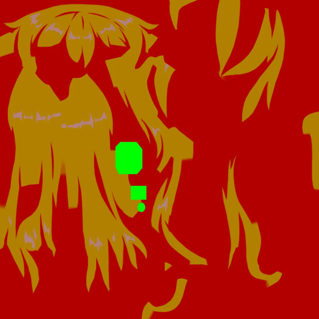 Amber · Hair lightmap texture from Genshin Impact