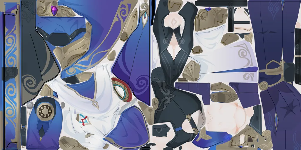 Dr. Ratio · Body colour texture from Honkai: Star Rail