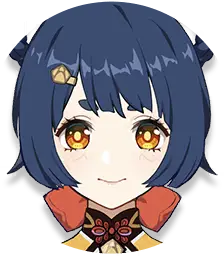 Xiangling · Round icon from Genshin Impact