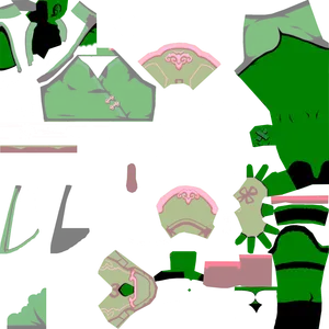 Xiangling · Body lightmap texture
