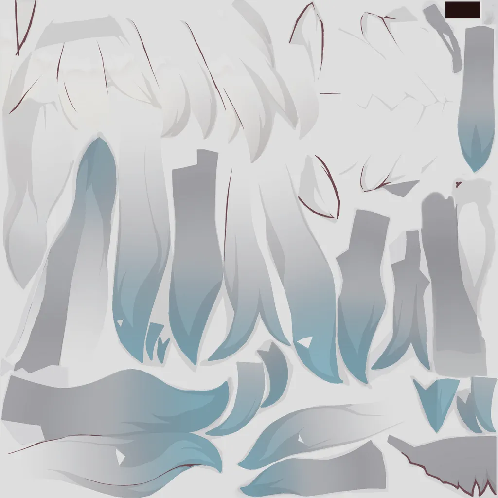 Firefly · Hair colour texture from Honkai: Star Rail