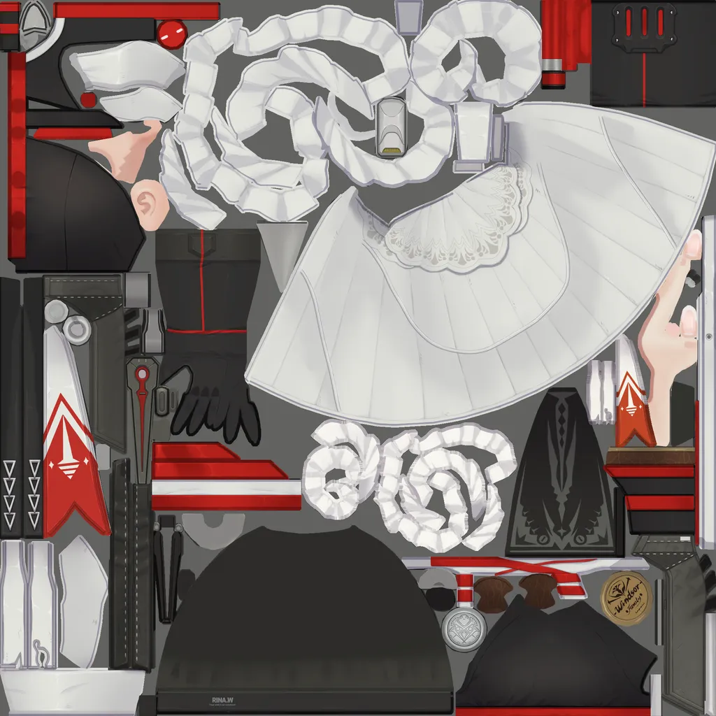 Rina · Body 1 colour texture from Zenless Zone Zero