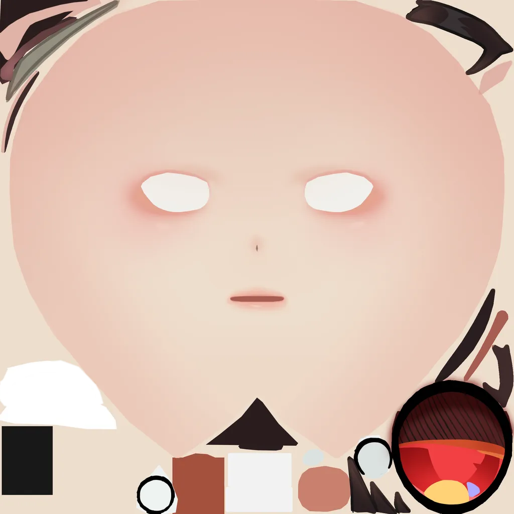 Rina · Face colour texture from Zenless Zone Zero