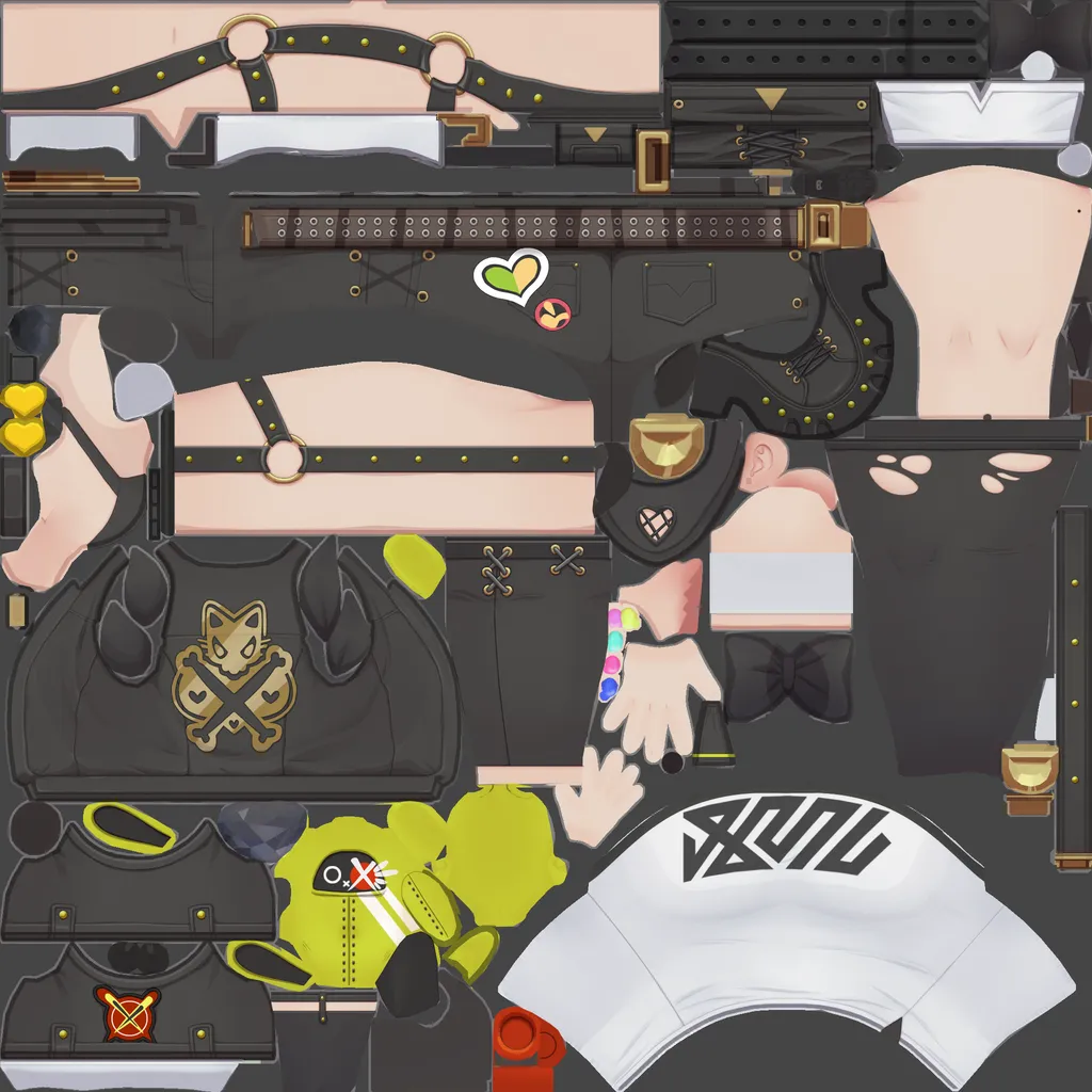 Nicole · Body colour texture from Zenless Zone Zero