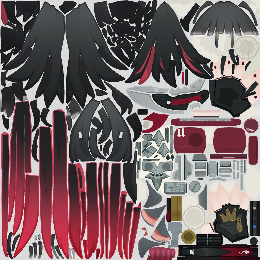 Jane · Body 2 colour texture from Zenless Zone Zero