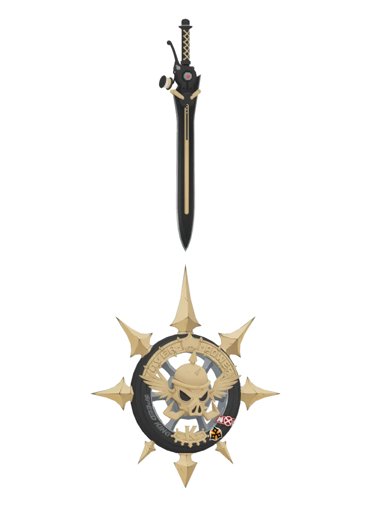 Caesar · Weapon 3D model from Zenless Zone Zero