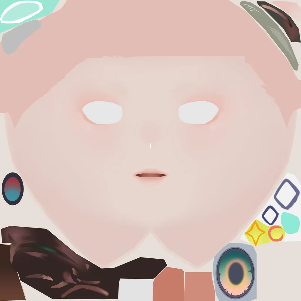 Sunna · Face colour texture from Zenless Zone Zero