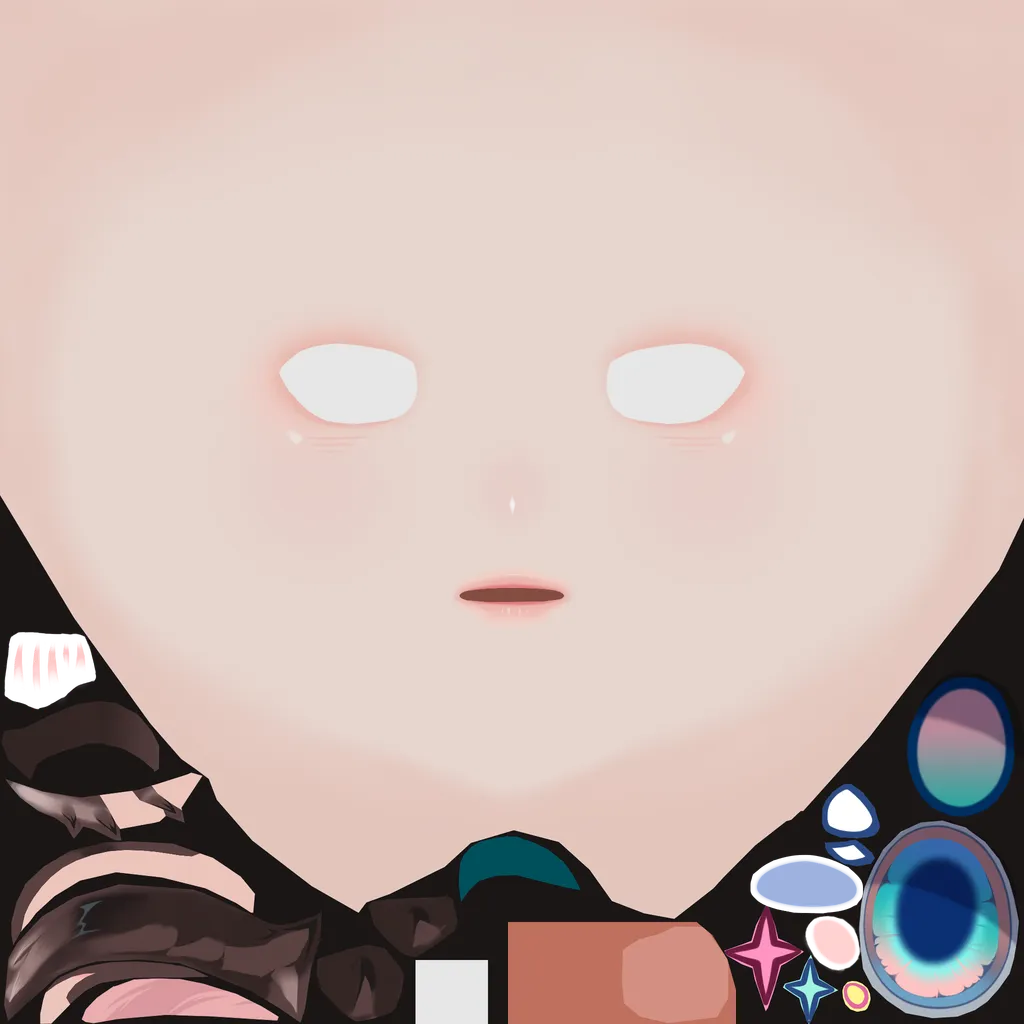 Aria · Face colour texture from Zenless Zone Zero