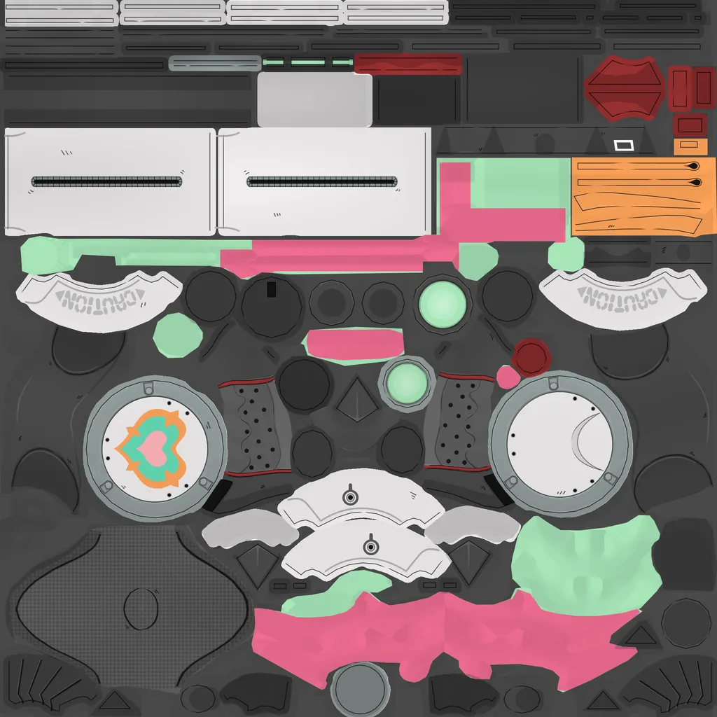 Aria · Weapon colour texture from Zenless Zone Zero