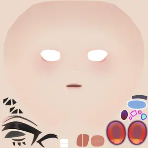 Nangong Yu · Face colour texture