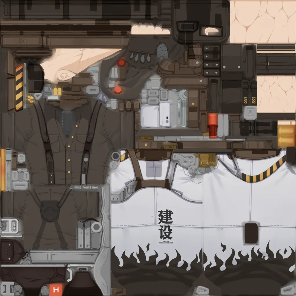 Anton · Body colour texture from Zenless Zone Zero