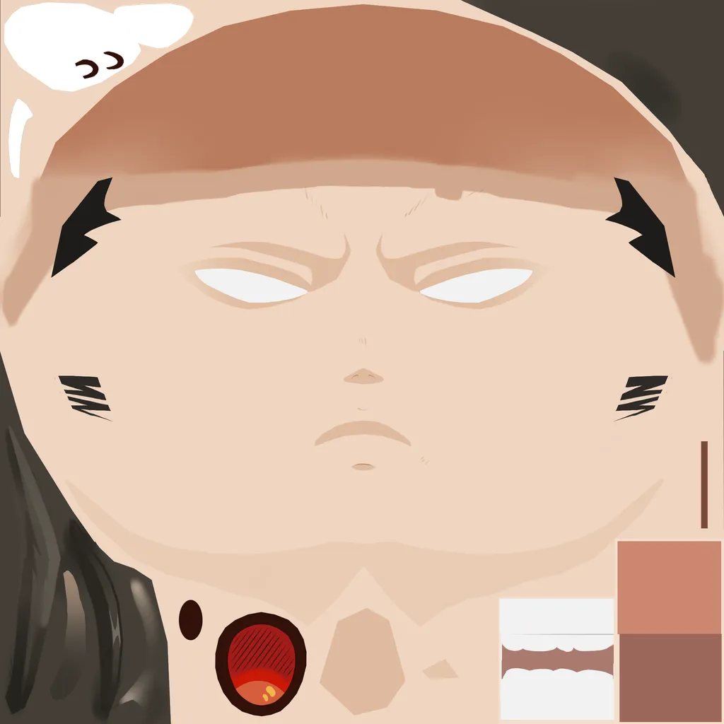 Anton · Face colour texture from Zenless Zone Zero