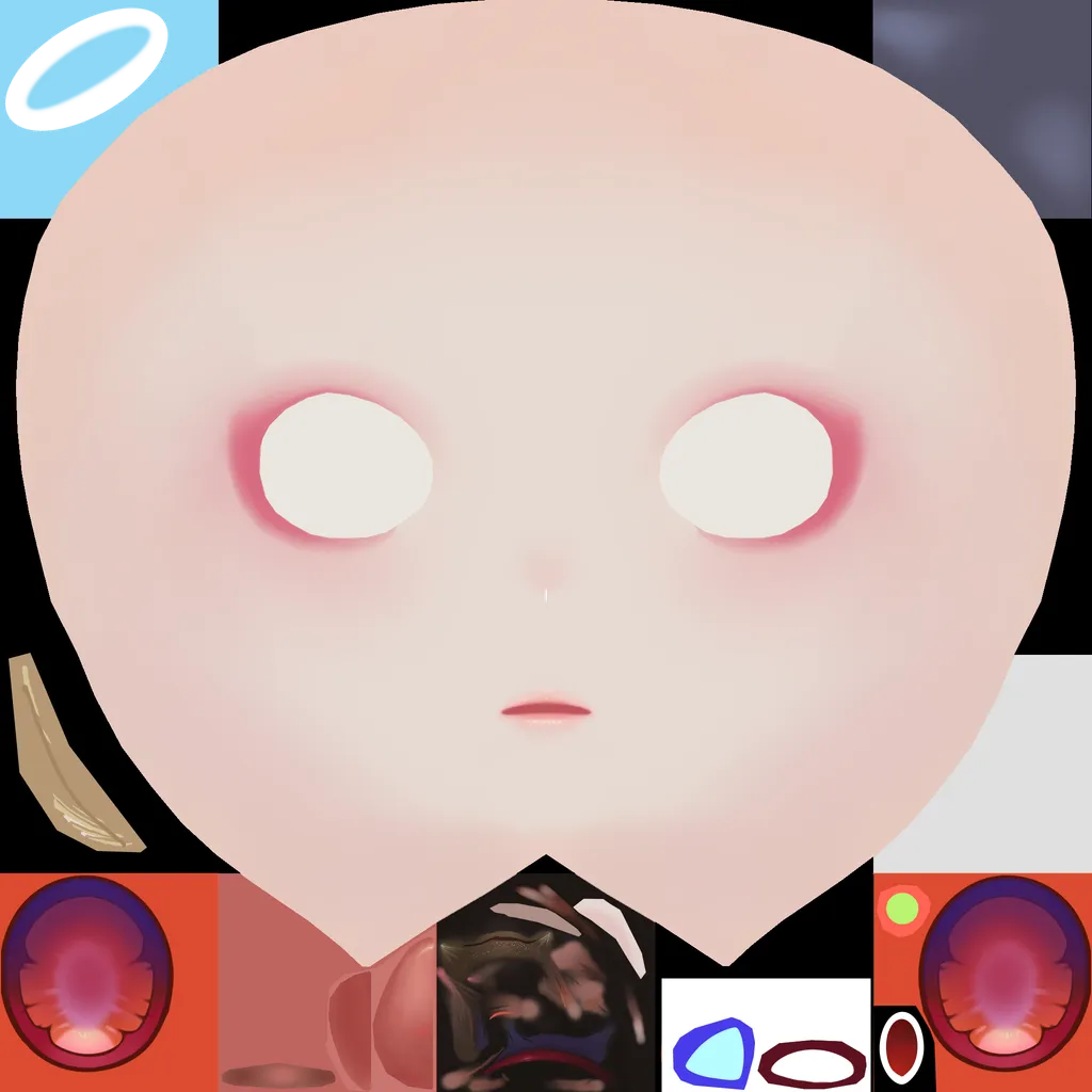 Cissia · Face colour texture from Zenless Zone Zero