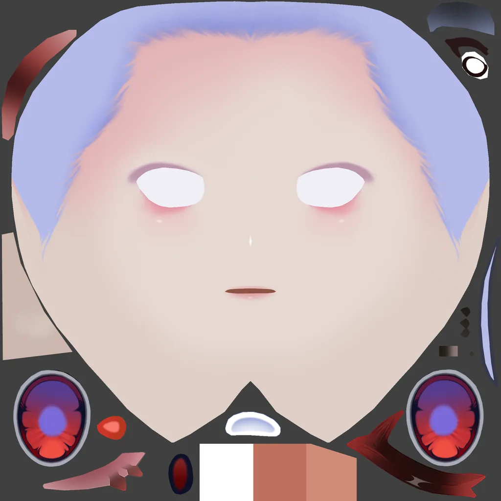 Vivian · Face colour texture from Zenless Zone Zero