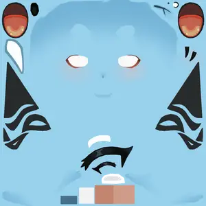 Soukaku · Face colour texture from Zenless Zone Zero