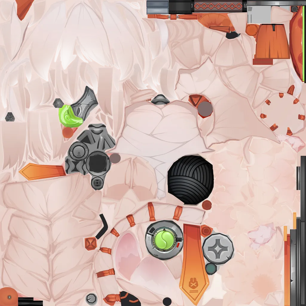 Zhao · Body 2 colour texture from Zenless Zone Zero