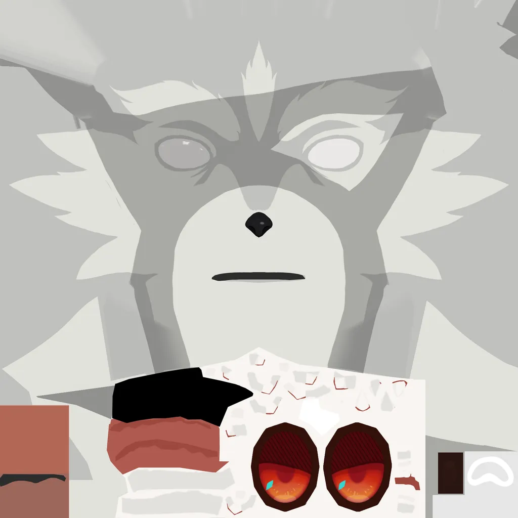 Lycaon · Face colour texture from Zenless Zone Zero