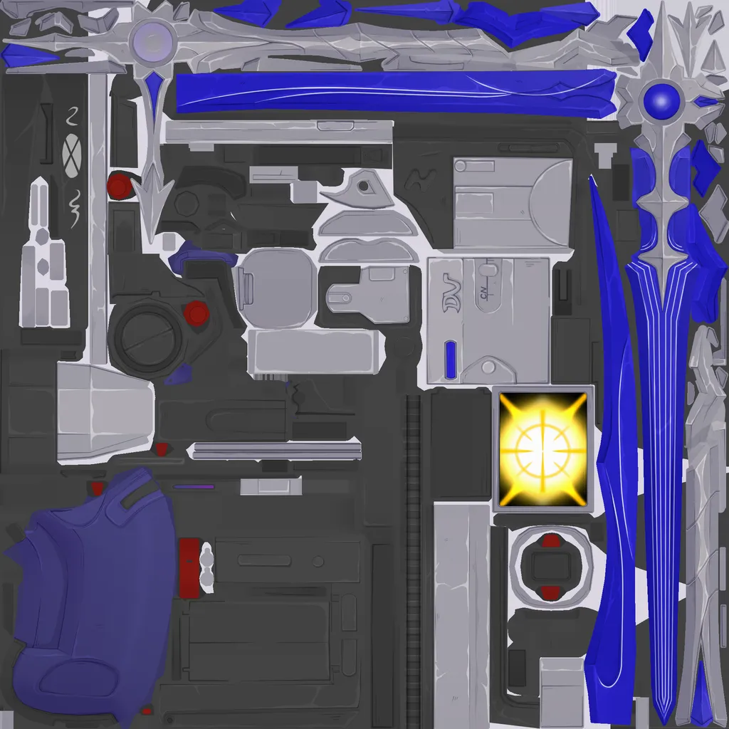 Pyrois · Weapon colour texture from Zenless Zone Zero
