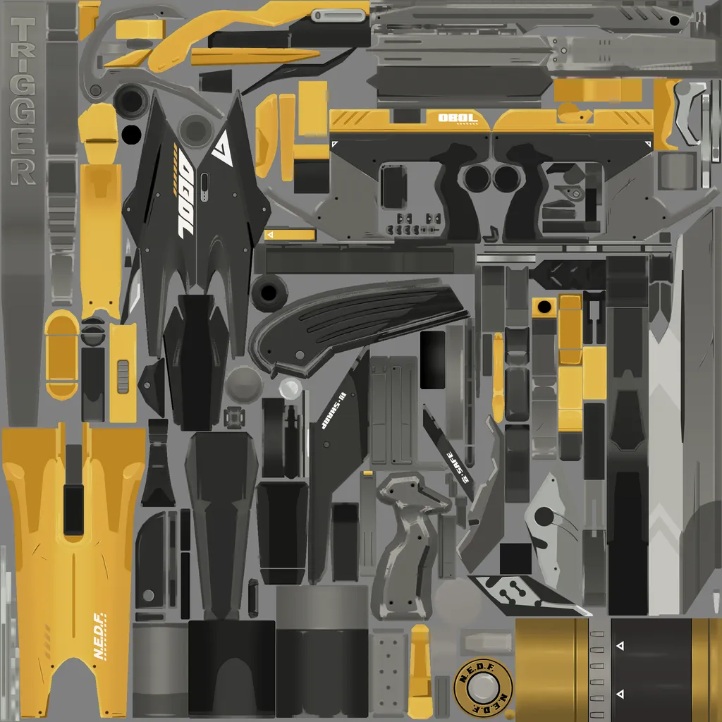 Trigger · Weapon colour texture from Zenless Zone Zero